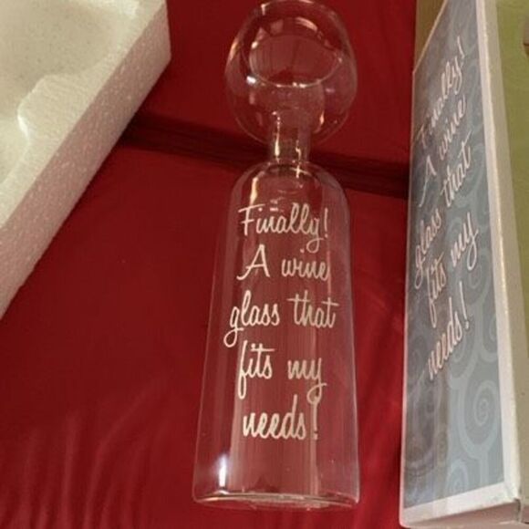 Big Mouth Toys Wine Bottle Glass *New* - Picture 3 of 11
